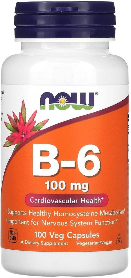 Витамины Now Foods B-6 100mg  100 VCAPS